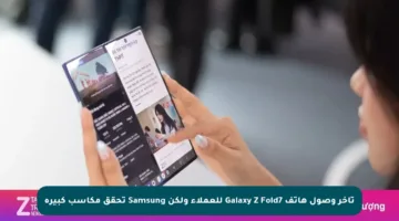 تأخر وصول هاتف Galaxy Z Fold7 للعملاء ولكن Samsung تحقق مكاسب كبيرة